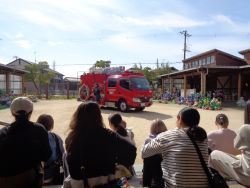 ポンプ車がきたよ