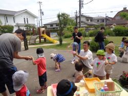 しゃぼん玉あそびを始めるよ